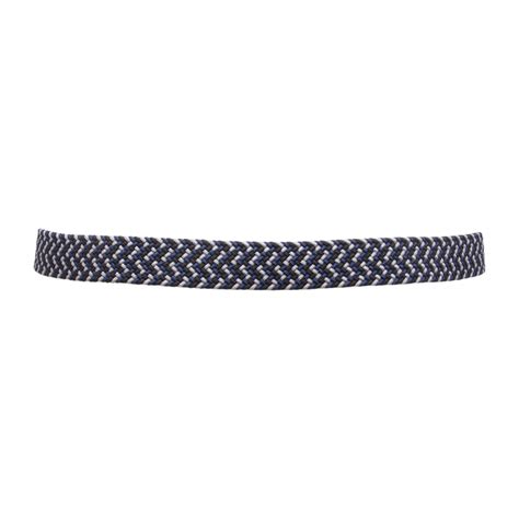 I7626 CINTURA ELASTICA UOMO GIANMARCOVENTURI MAN BELT BLACK/BLUE
