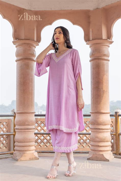 Buy Chikankari Co-Ord Sets for Women | Elegant Ethnic Wear - Zibaa