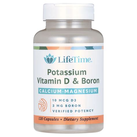 Lifetime Vitamins Calcium Magnesium Potassium Supplement, Vitamin D and ...