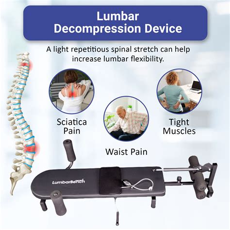 Lumbar Decompression Table By Lumbar Bench - Horizontal Inversion Table for Lower Back Pain ...