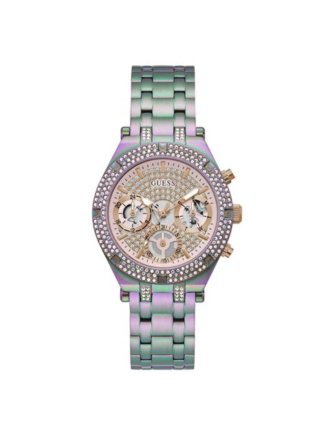 Guess Pink Dial Women's Analog Watch - OnlyWatches – Only Watches