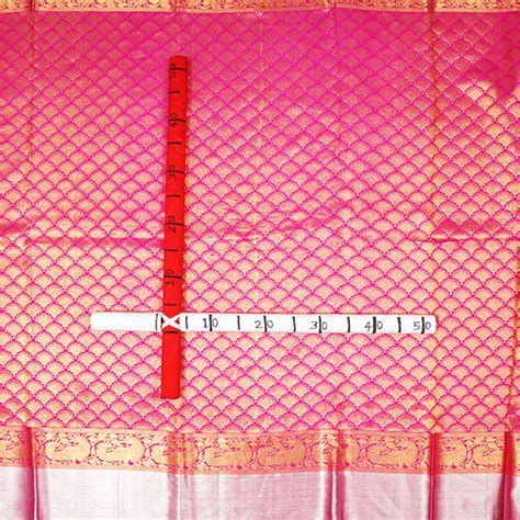 Magenta Kanjivaram Silk Handloom Fabric
