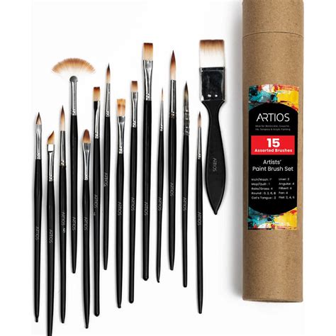 Artist Paint Brushes - Round, Flat, Filbert | ARTIOS