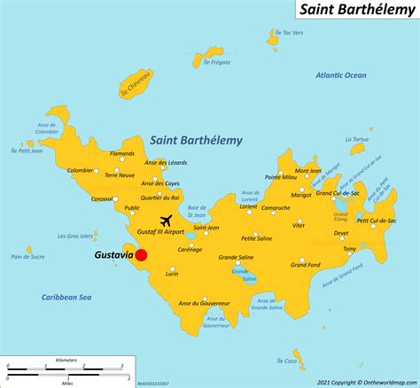 Saint Barthélemy Map | France | Maps of St. Barts
