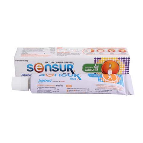Buy SENSUR RUB 10GM Online & Get Upto 60% OFF at PharmEasy