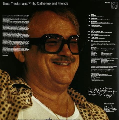 Toots Thielemans. Philip Catherine and Friends – Bertelsmann Vinyl ...