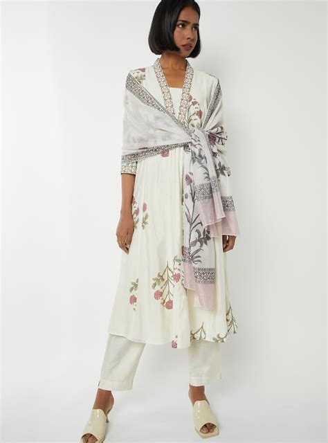 Buy Women Floral Print A-line Kurta Set Online at just Rs. 1699.0 ...