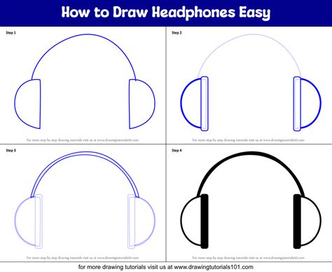 Headphones Drawing Easy