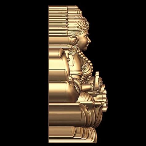Gajalaxmi 3D Model STL File For Jewelry Use