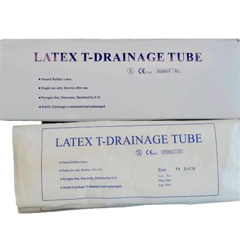 Best Selling Surgical Drain Latex T Tube Drainage Catheter - Drainage ...