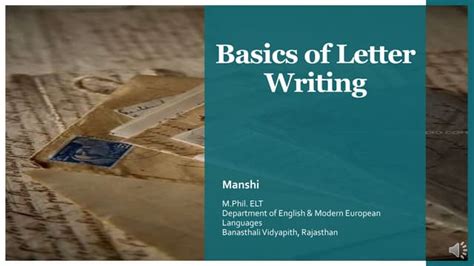 Image result for Letter-Writing Basics