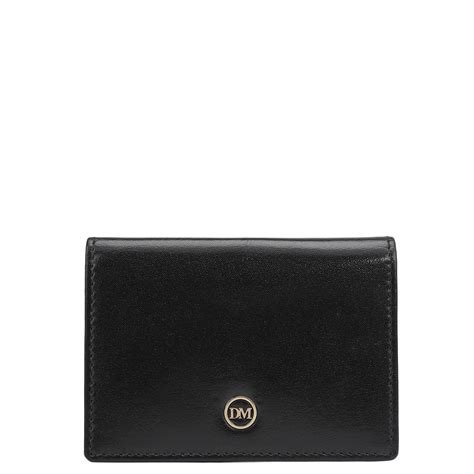 6 Slots Leather Card Case - Black – Da Milano