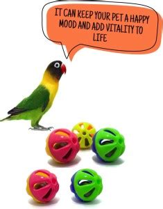 Wriddhi Wriddhi Bird Interactive Bell Ball, Bird Toy for Cockatiel ...