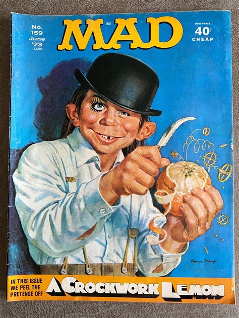 MAD Magazine Number 159 A Clockwork Lemon June 1973 Rare Out - Etsy in ...