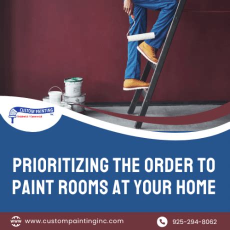 Prioritizing the Order to Paint Rooms at Your Home | Custom Painting, Inc.