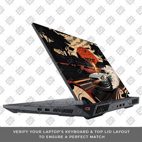 Samurai Rising Sun GTR Dell G15 5520, 5530 Laptop Skin