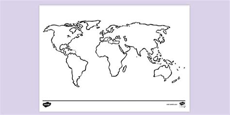 World Map Colouring In 的图像结果
