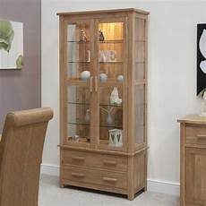 Living Room Display Cabinet by Eton Solid Oak Living Room Furniture Glazed Display Living Room Display Cabinet
