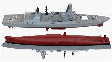 Royal Navy Type 45 Destroyer Rigged for Maya 3D model | 3D Molier ...