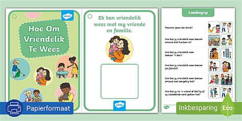 Hoe om vriendelik te wees (teacher made) - Twinkl