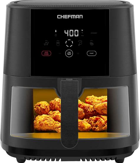 Customer Reviews: Chefman TurboFry Touch 8 Qt Window Basket Air Fryer ...