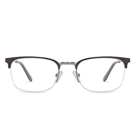 Buy Gunmetal Grey Half Rim Rectangle Vincent Chase SLEEK STEEL VP054 ...