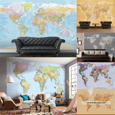 World Map Wall Mural 的图像结果
