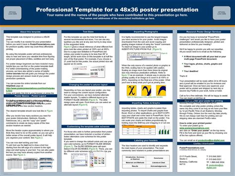 Powerpoint Poster Template 36 X 48