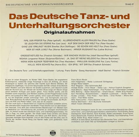 Das Deutsche Tanz- und Unterhaltungsorchester – Bertelsmann Vinyl ...