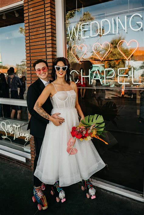 Rolling into Forever: A Roller Skating Las Vegas Wedding · Rock n Roll ...