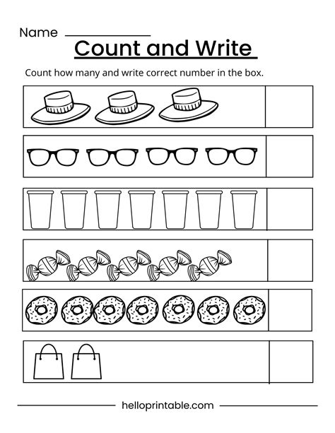 Counting Worksheet