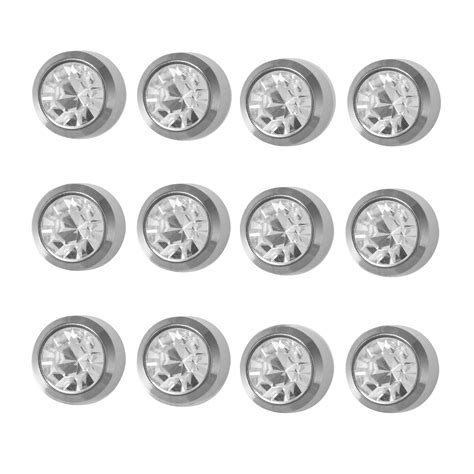 2MM April – Crystal Bezel Allergy-free Stainless Steel Piercing Ear St ...