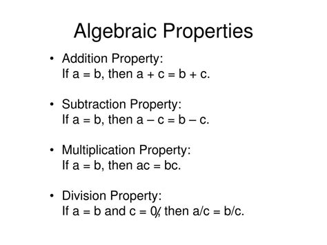 Image result for Reason Using Properties From Algebra