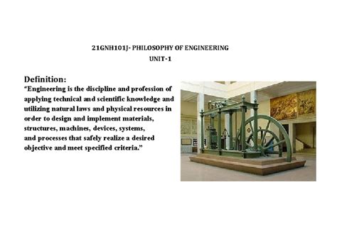 Unit 1 Philosophy - thanks - 21GNH101J- PHILOSOPHY OF ENGINEERING UNIT ...
