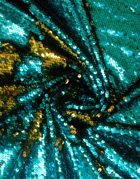 Green Color Net Sequin Dress Material Fabric - Charu Creation
