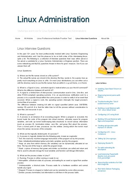 Image result for Linux Administration Interview Questions