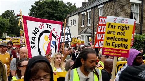 Anti-racism groups hold counter protest amid Epping hotel controversy