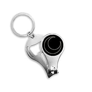 BeatChong Symbol Totem Pattern Shape Moon Key Chain Ring Multi-Function ...