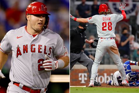 Mike Trout mocks blown call in Phillies’ win over Braves