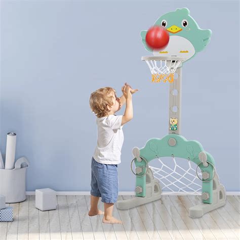 Buy Toddler Sports Center: Basketball Ring, Football Goal, Throwing ...