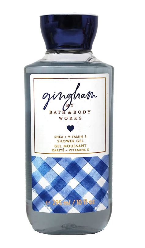 Bath & Body Works Gingham Shower Gel 10fl oz, Blue, 295 ML : Amazon.in ...
