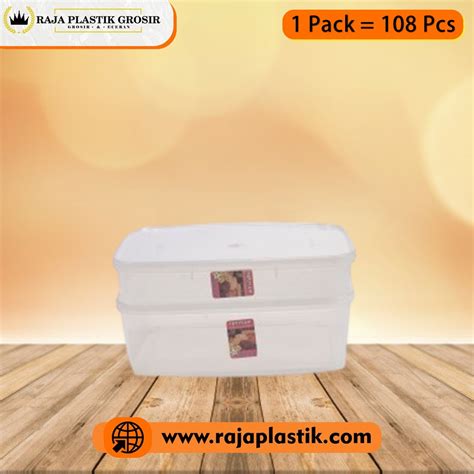 TEPAK PLASTIK BENING KOTAK 3500ml NATURAL PACK, HARGA MURAH