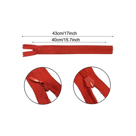 Buy Bulk Zippers, DOITEM 45pcs 40cm/16 Inch Invisible Multicolor Nylon ...