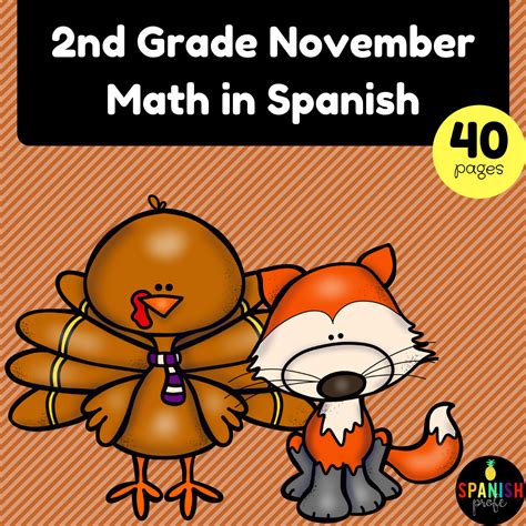 2nd Grade Math in Spanish November (Hojas de matematicas segundo ...