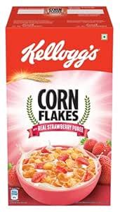 Kellogg's Corn Flakes with Real Strawberry Puree 575g | High in Iron ...