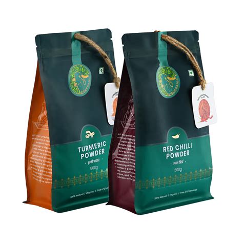 Red Chilli Powder (500 gram) + Turmeric Powder (500 gram)