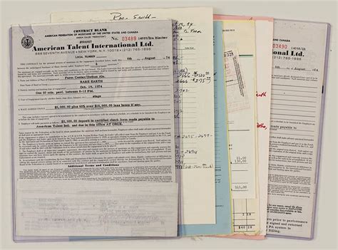 Lot Detail - Rare Earth Signed Original 1974 Performance Contract and ...