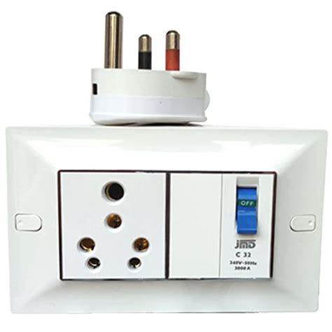 Buy JMD GOLD Polycarbonate Modular AC Box with 32 A Single Pole MCB ...