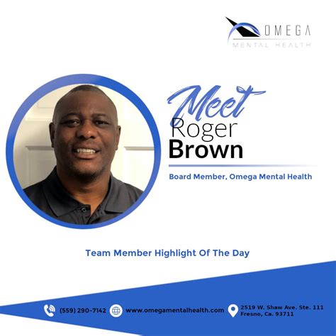 "💪🏽Team Member Spotlight! Today we are highlighting Roger Brown, Board ...