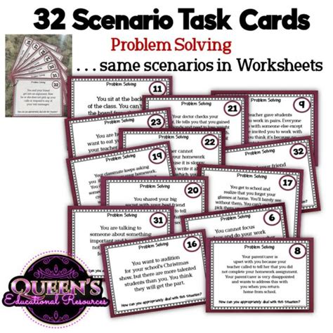 Image result for Problem Solving Scenario Worksheets